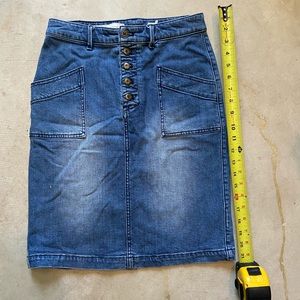 Anthropology denim skirt